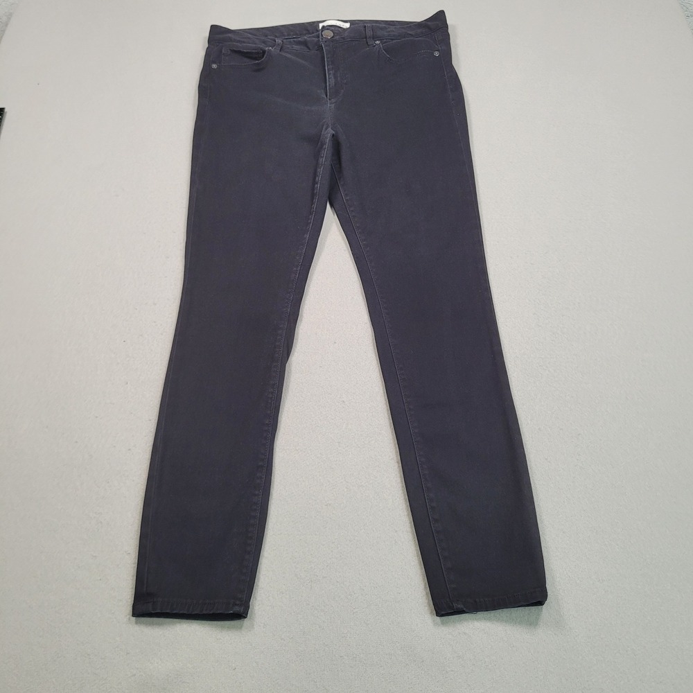 LOFT Womens Black Skinny‎ Leg Pants Casual Trousers Size 10 30